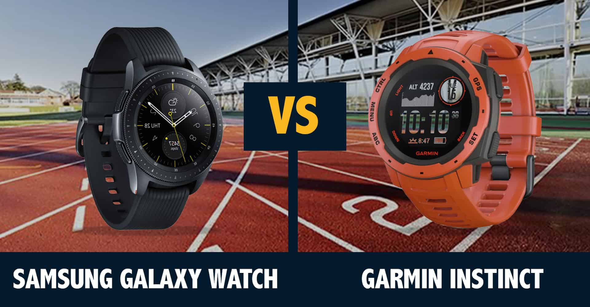 Smartwatch Comparison Review: Samsung Garmin Instinct -